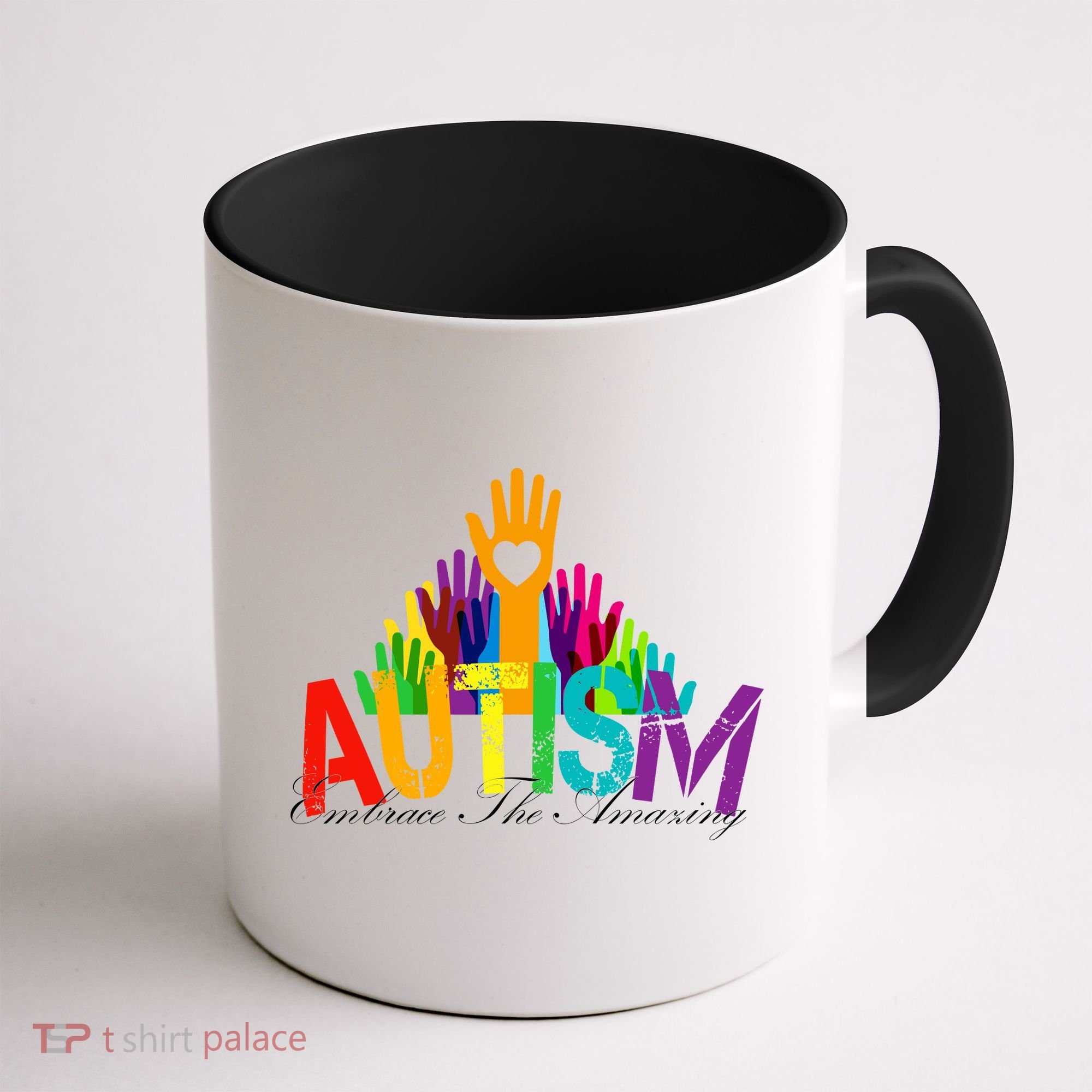 Embrace The Amazing Autism Hands Coffee Mug