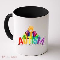 Embrace The Amazing Autism Hands Coffee Mug thumb 0