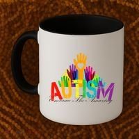 Embrace The Amazing Autism Hands Coffee Mug thumb 2