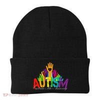 Embrace The Amazing Autism Hands Beanie thumb 0