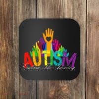 Embrace The Amazing Autism Hands Coaster thumb 0