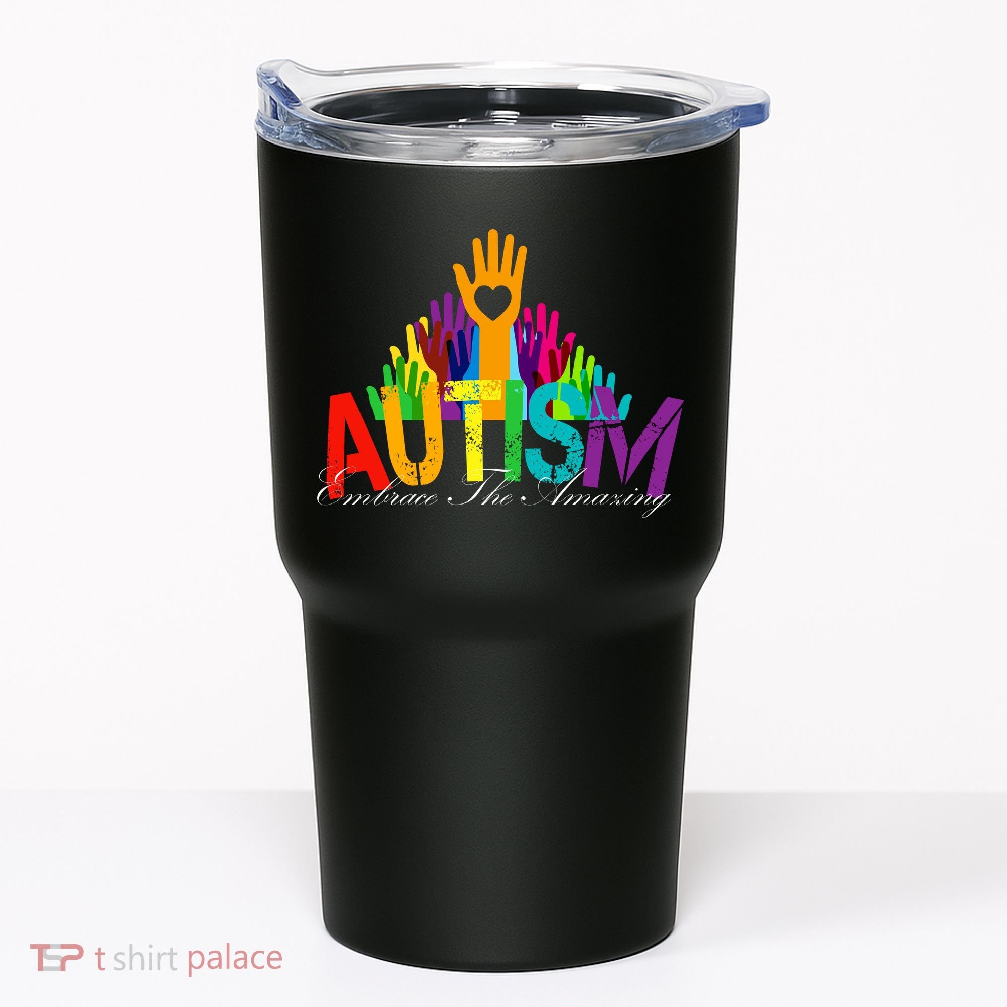 Embrace The Amazing Autism Hands Tumbler