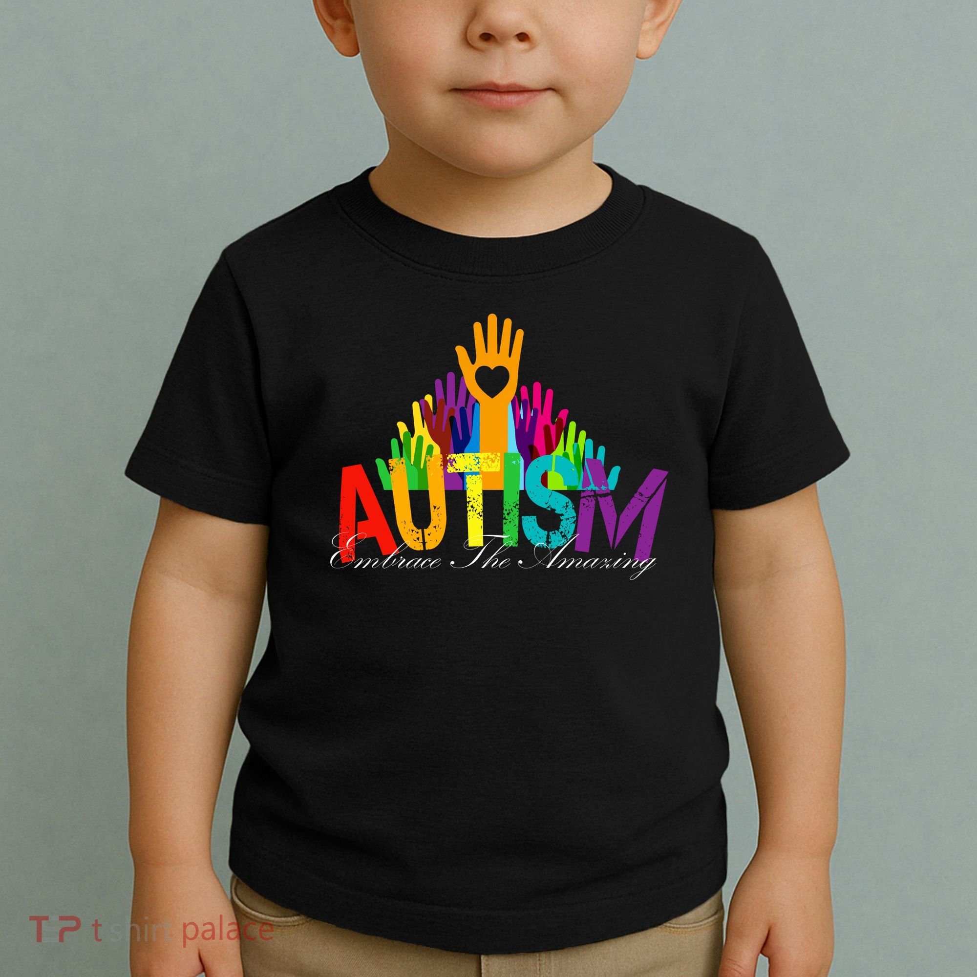 Embrace The Amazing Autism Hands Toddler T-Shirt