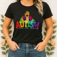 Embrace The Amazing Autism Hands Women's T-Shirt thumb 2