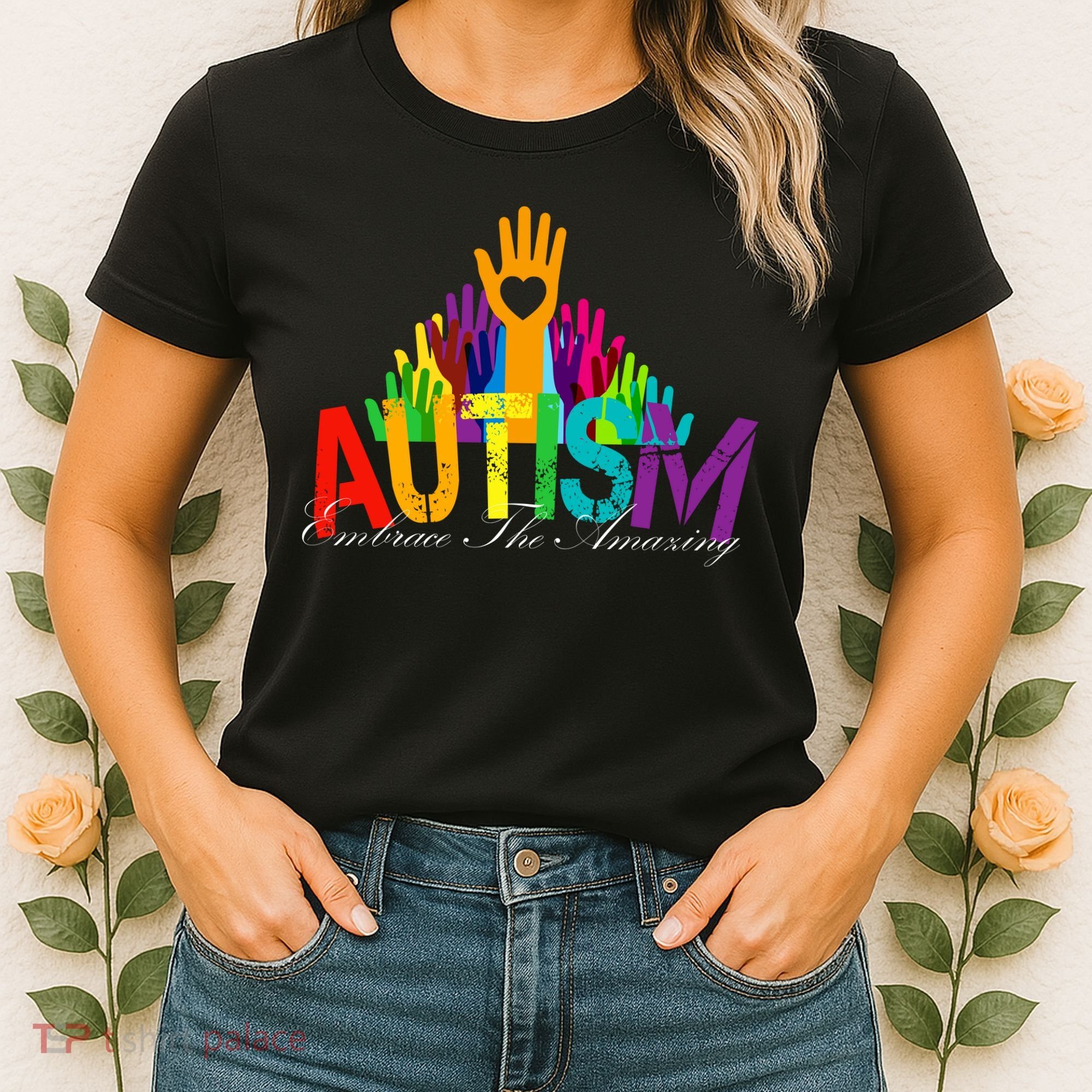 Embrace The Amazing Autism Hands Women's T-Shirt