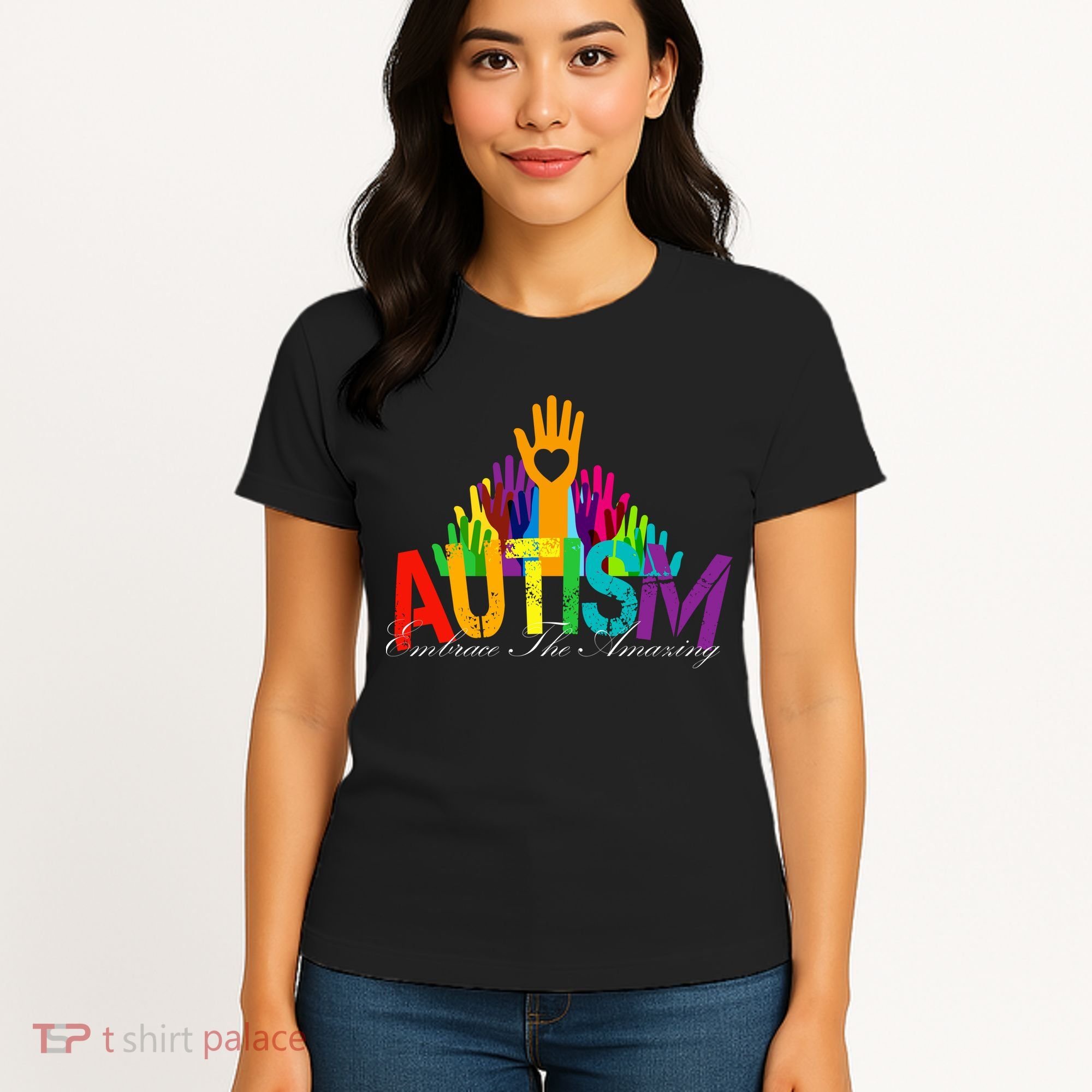 Embrace The Amazing Autism Hands Women's T-Shirt