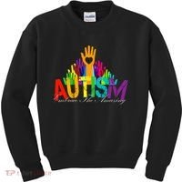 Embrace The Amazing Autism Hands Kids Sweatshirt thumb 0