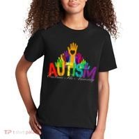 Embrace The Amazing Autism Hands Kids T-Shirt thumb 2