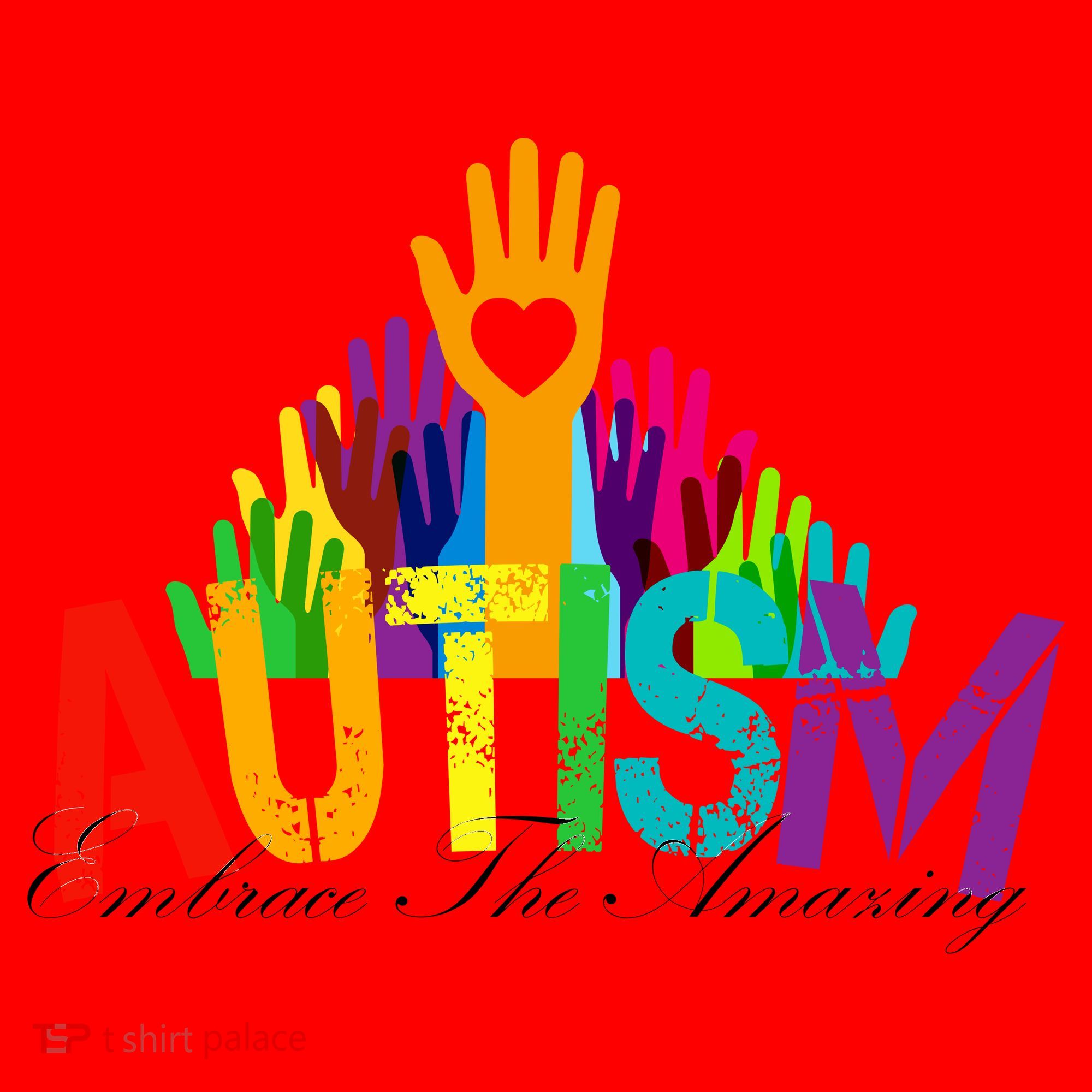Embrace The Amazing Autism Hands Santa Hat