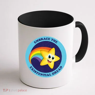Embrace The Existential Dread Coffee Mug back
