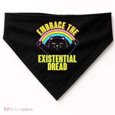 Embrace The Existential Dread Cat USA-Made Doggie Bandana