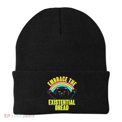 Embrace The Existential Dread Cat Beanie