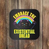 Embrace The Existential Dread Cat Coaster thumb 0
