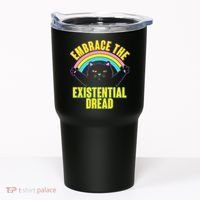 Embrace The Existential Dread Cat Tumbler thumb 0