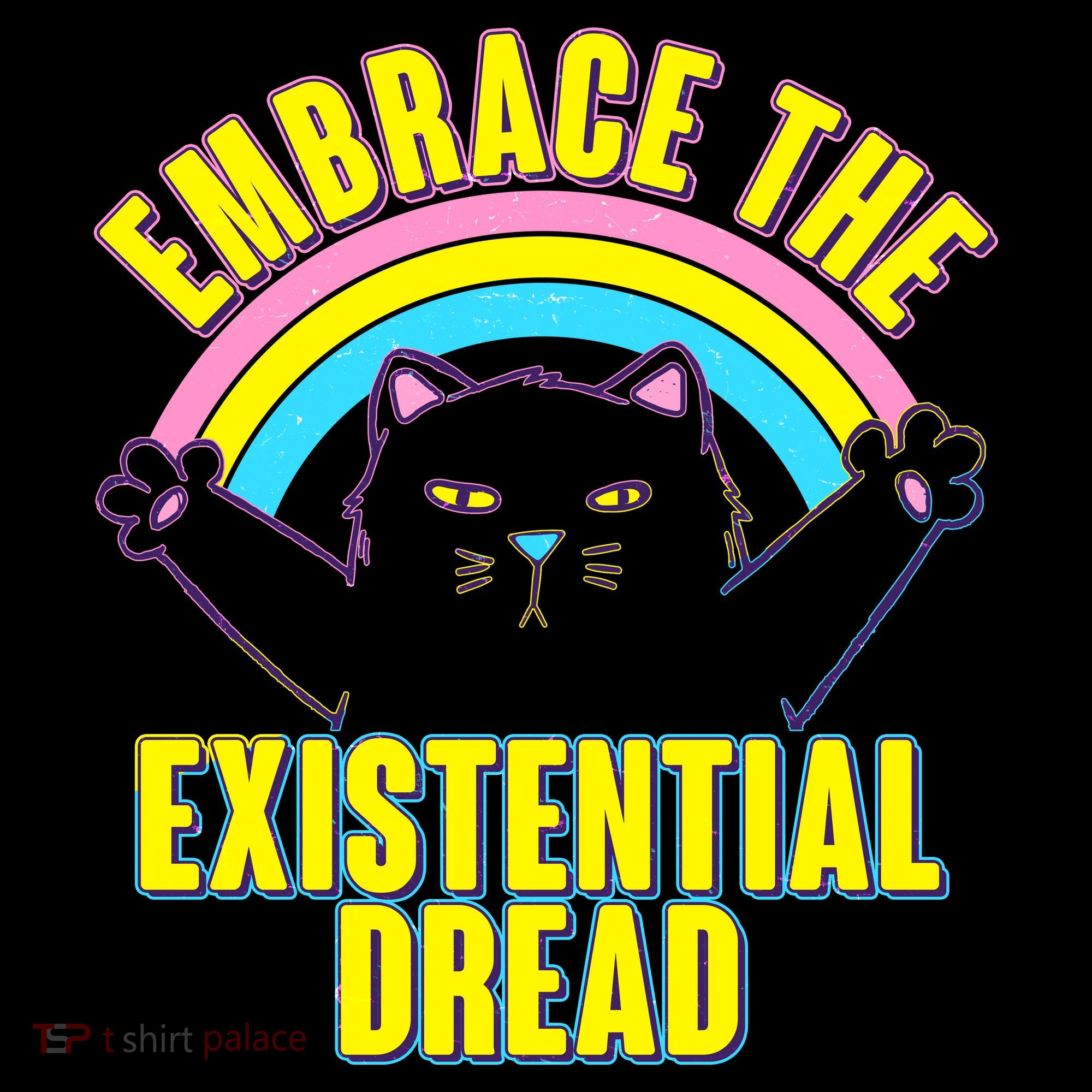 Embrace The Existential Dread Cat Mousepad
