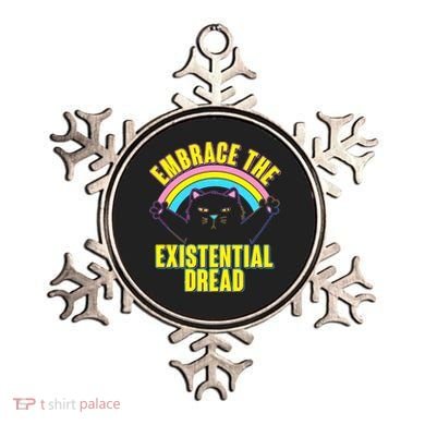 Embrace The Existential Dread Cat Ornament