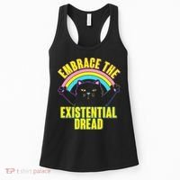 Embrace The Existential Dread Cat Women's Tank Top thumb 0