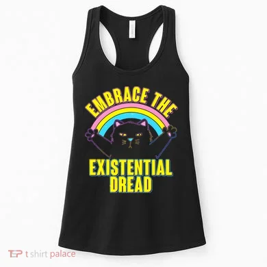 Embrace The Existential Dread Cat Women's Tank Top