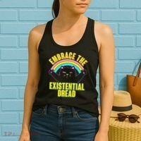 Embrace The Existential Dread Cat Women's Tank Top thumb 2