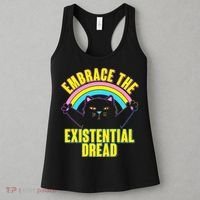 Embrace The Existential Dread Cat Women's Tank Top thumb 3