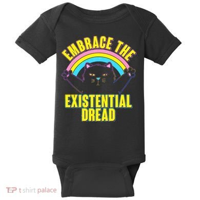 Embrace The Existential Dread Cat Baby Bodysuit