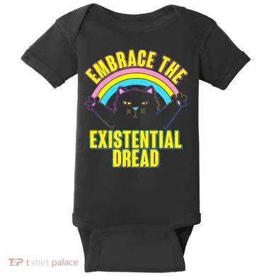Embrace The Existential Dread Cat Baby Bodysuit