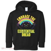 Embrace The Existential Dread Cat Toddler Hoodie thumb 0