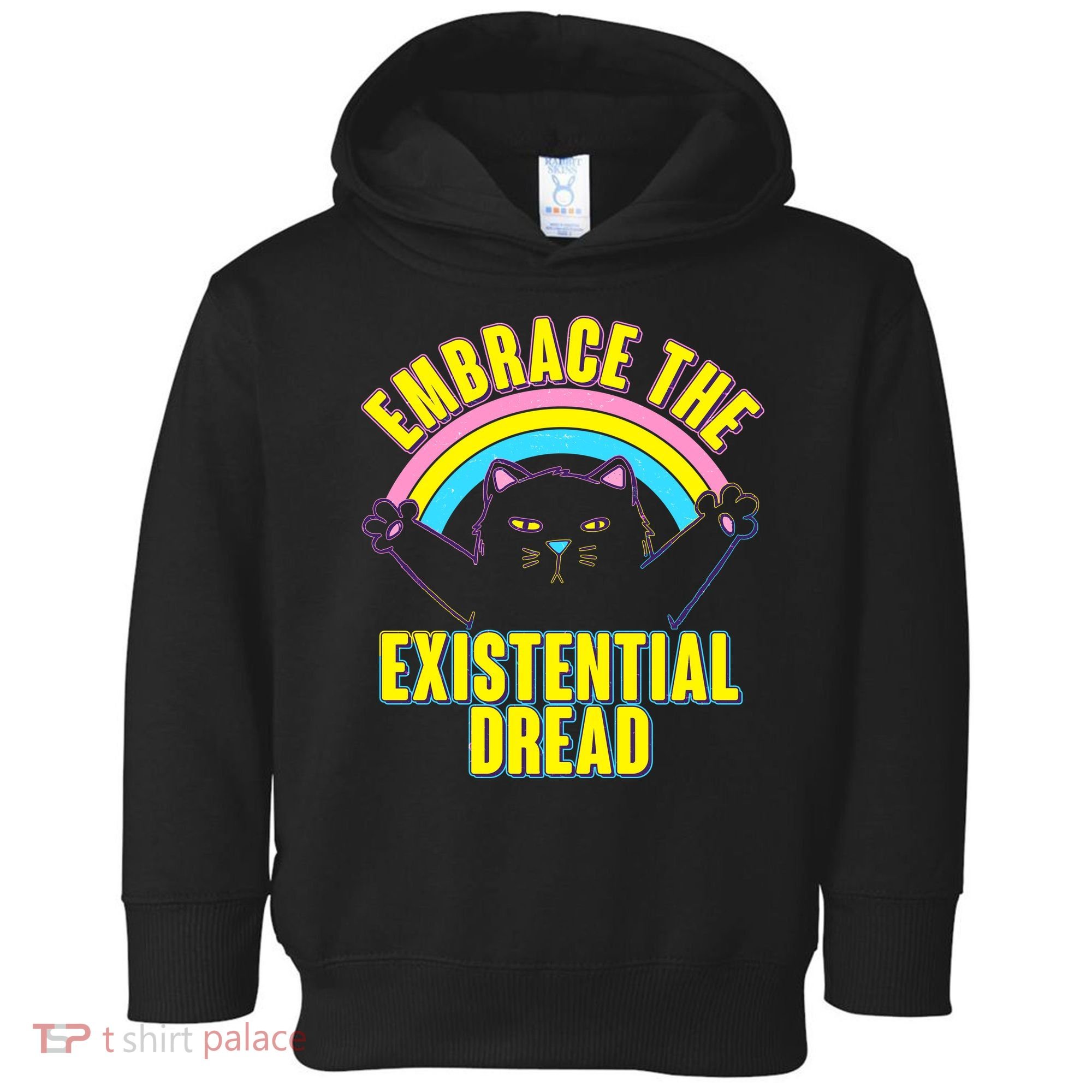Embrace The Existential Dread Cat Toddler Hoodie