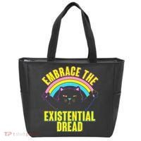 Embrace The Existential Dread Cat Tote Bag thumb 0