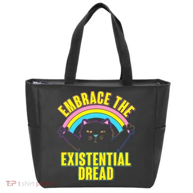Embrace The Existential Dread Cat Tote Bag
