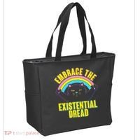 Embrace The Existential Dread Cat Tote Bag thumb 2