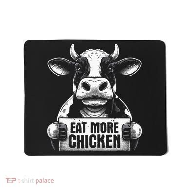 Eat More Chicken Funny Sarcastic Cow Beef Meat Bbq Lover Mousepad