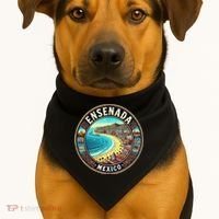 Ensenada Mexico Cruise Destination USA-Made Doggie Bandana thumb 1