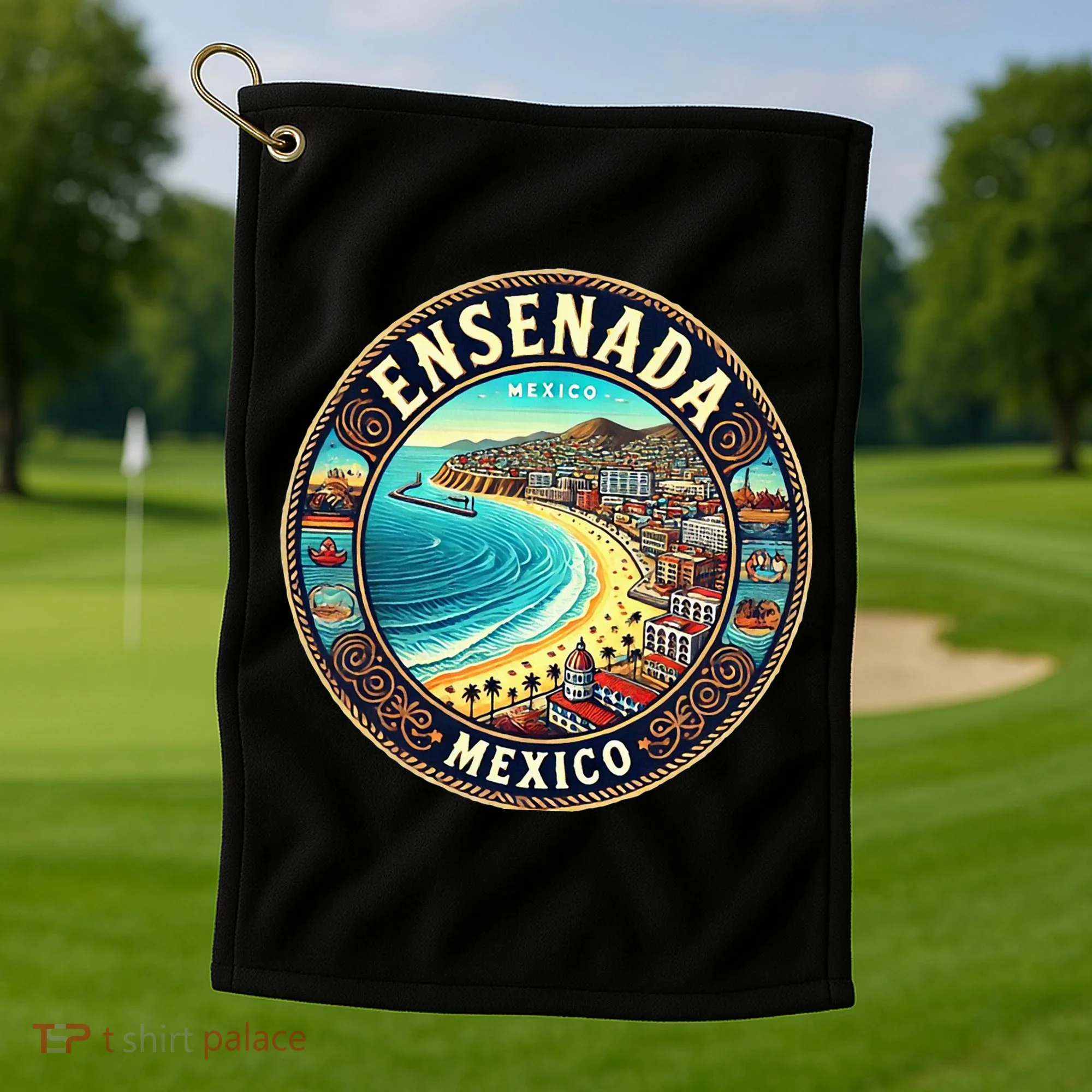 Ensenada Mexico Cruise Destination Golf Towel