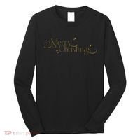 Elegant Merry Christmas Long Sleeve Shirt thumb 0