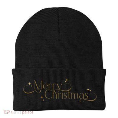 Elegant Merry Christmas Beanie