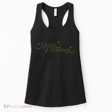 Elegant Merry Christmas Women's Tank Top