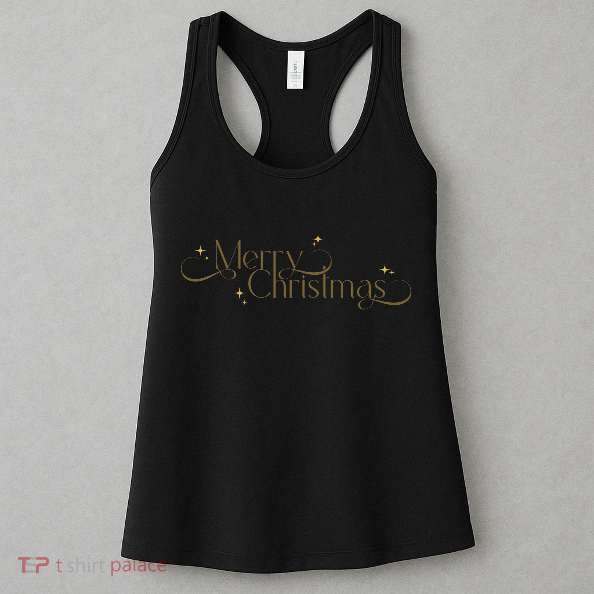 Elegant Merry Christmas Women's Tank Top