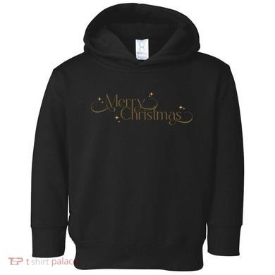 Elegant Merry Christmas Toddler Hoodie