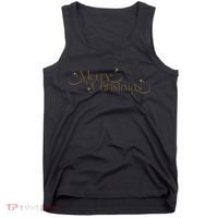Elegant Merry Christmas Tank Top thumb 0