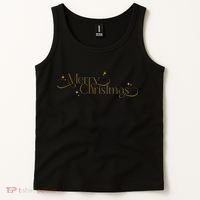 Elegant Merry Christmas Tank Top thumb 2