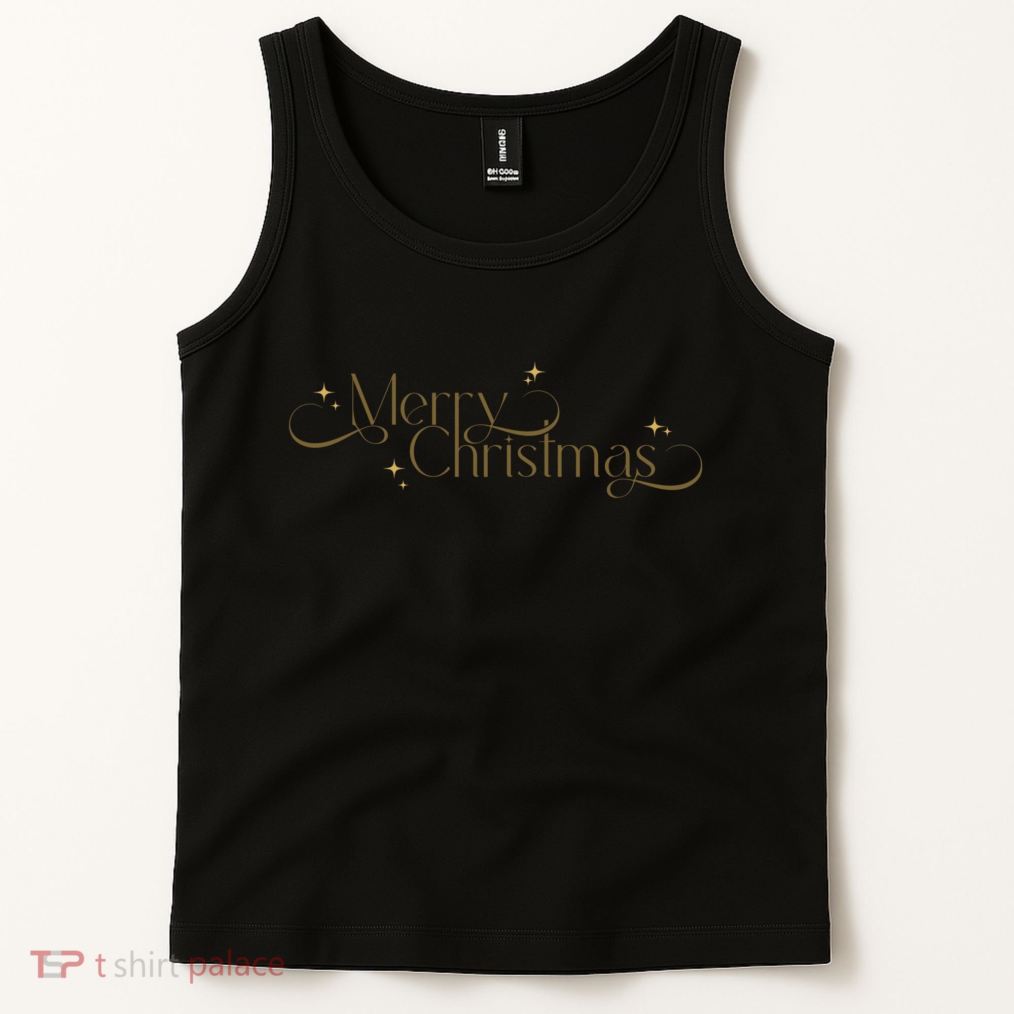 Elegant Merry Christmas Tank Top
