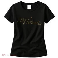 Elegant Merry Christmas Women's T-Shirt thumb 0