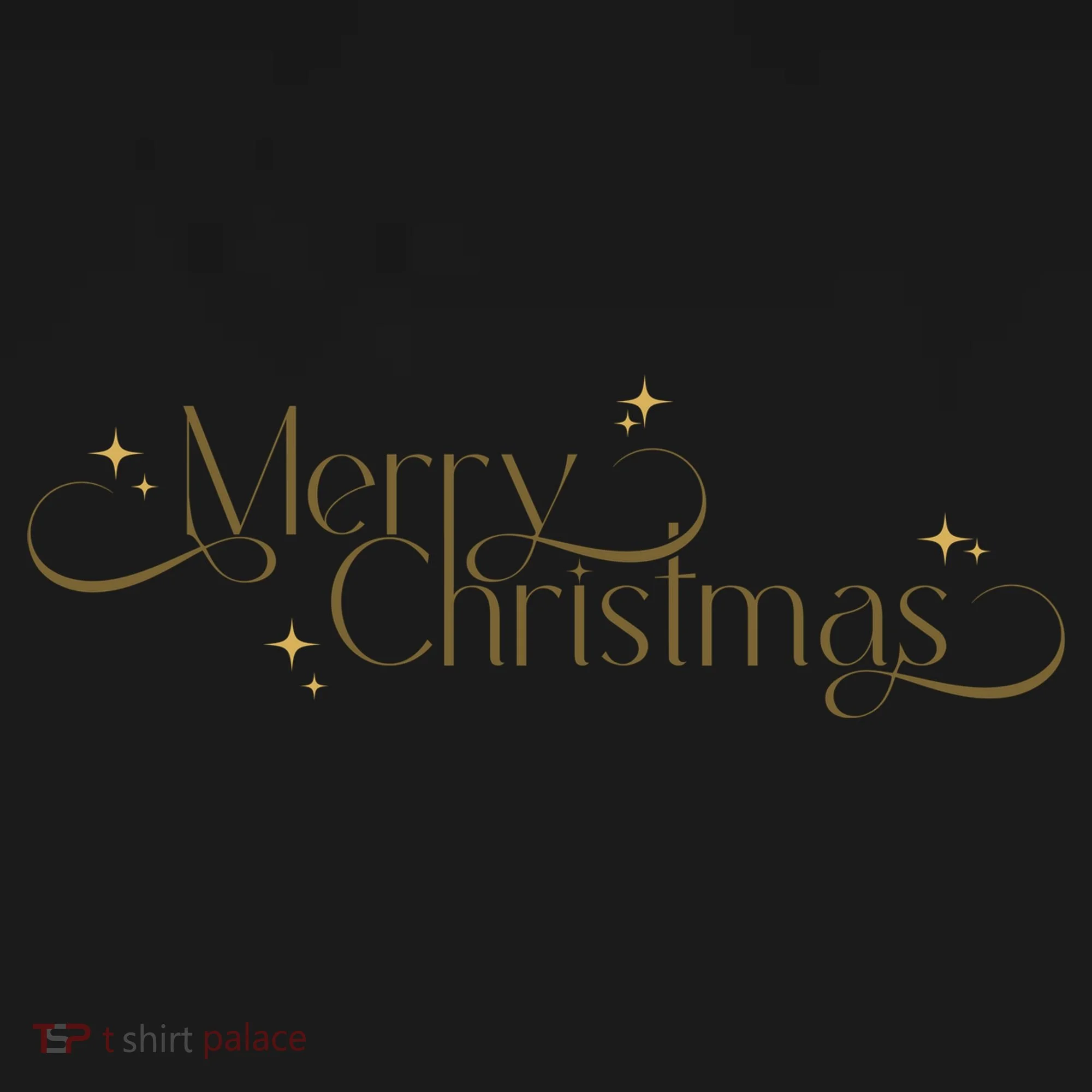 Elegant Merry Christmas Women's T-Shirt