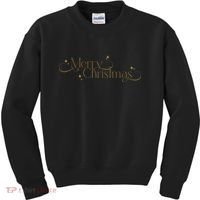 Elegant Merry Christmas Kids Sweatshirt thumb 0