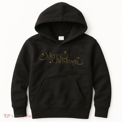 Elegant Merry Christmas Kids Hoodie