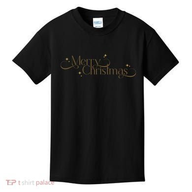 Elegant Merry Christmas Kids T-Shirt