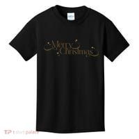 Elegant Merry Christmas Kids T-Shirt thumb 0