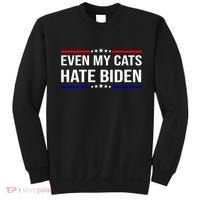 Even My Cats Hate Biden Funny Anti Biden FJB Sweatshirt thumb 0