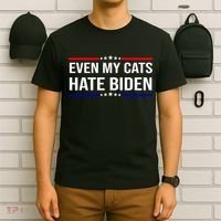 Even My Cats Hate Biden Funny Anti Biden FJB T-Shirt thumb 6